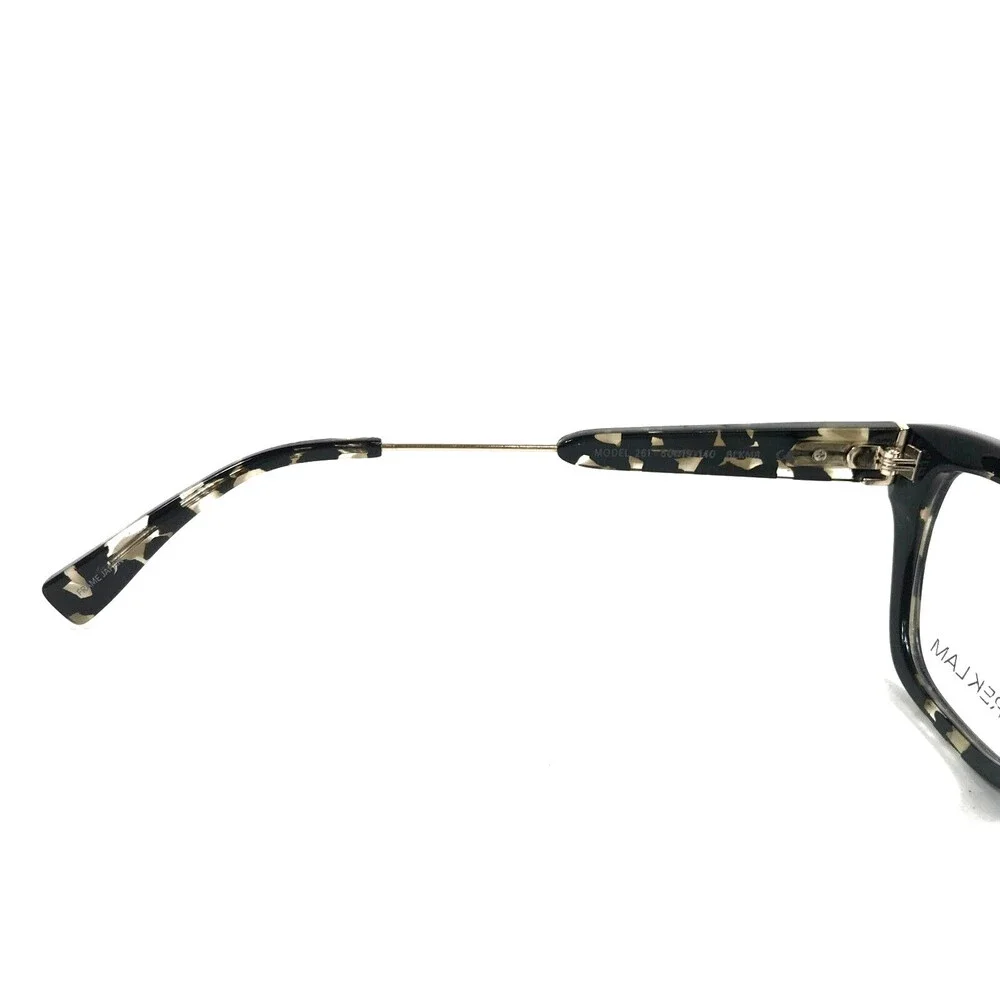 Derek Lam Eyeglasses Frames 261 BLKMB Black Tortoise Silver Thick Rim 50-19-140